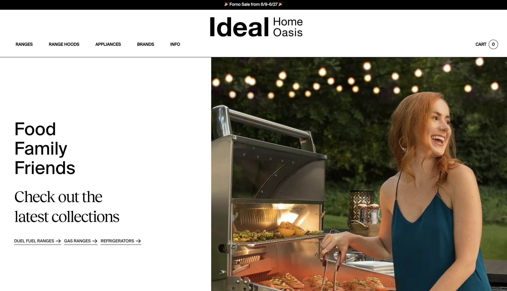 Screenshot of the ldeal Home Oasis projects home page